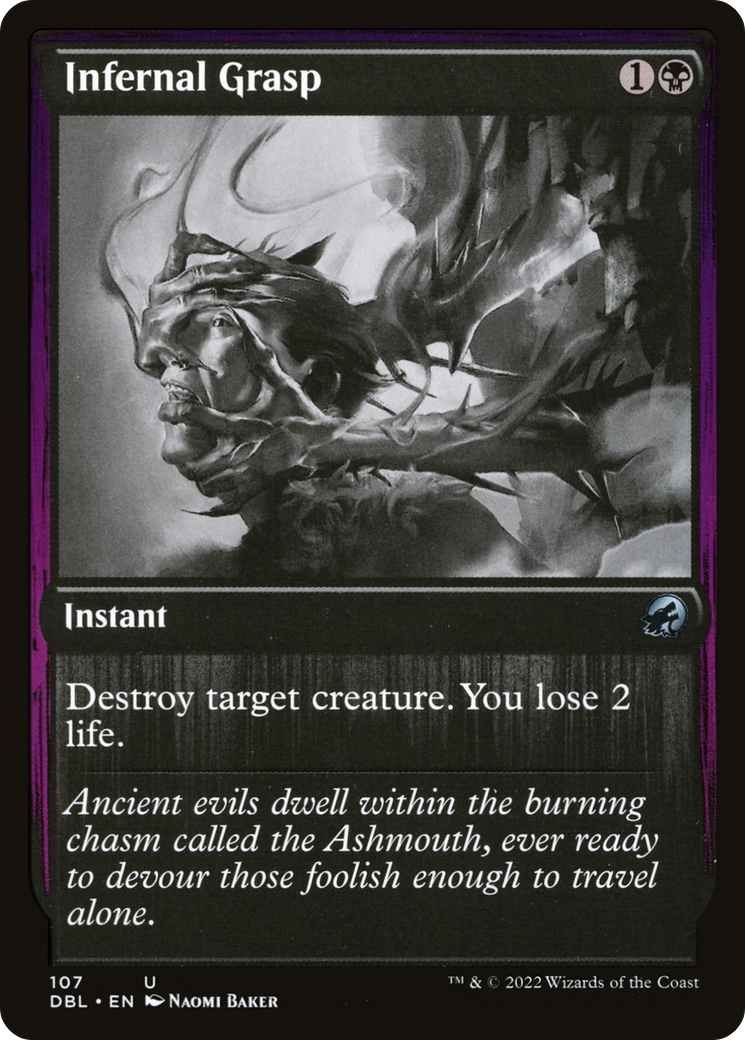 Infernal Grasp (DBL-107) [Innistrad: Double Feature] MTG Single Wizards of the Coast