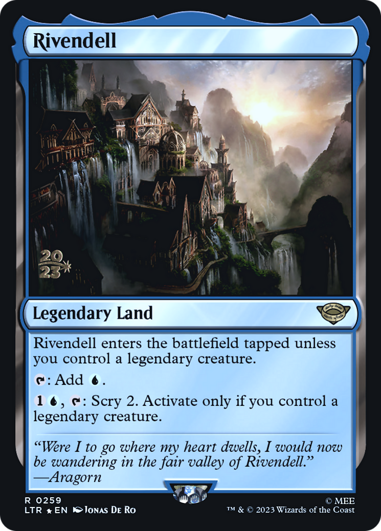 Rivendell (PRE-259) [Tales of Middle-earth Promos] Foil MTG Single Wizards of the Coast