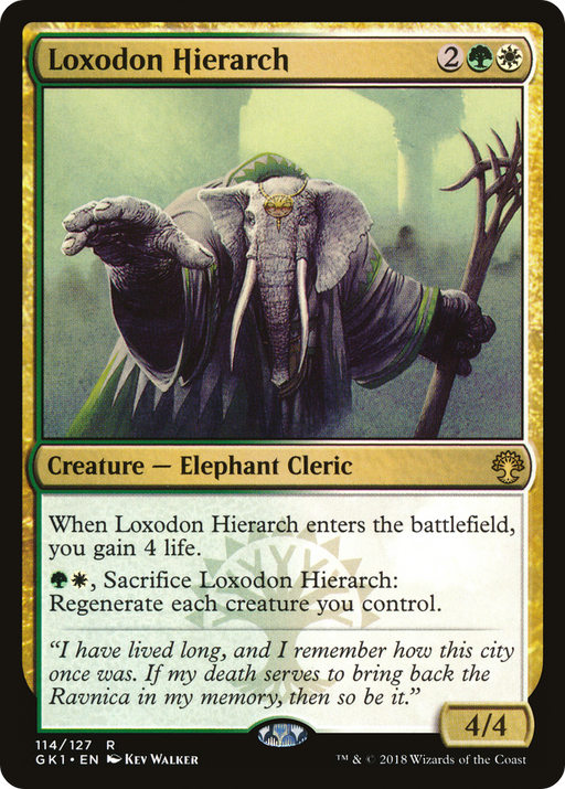 Loxodon Hierarch (GR1-114) [Misc] GRN Guild Kit MTG Single Wizards of the Coast