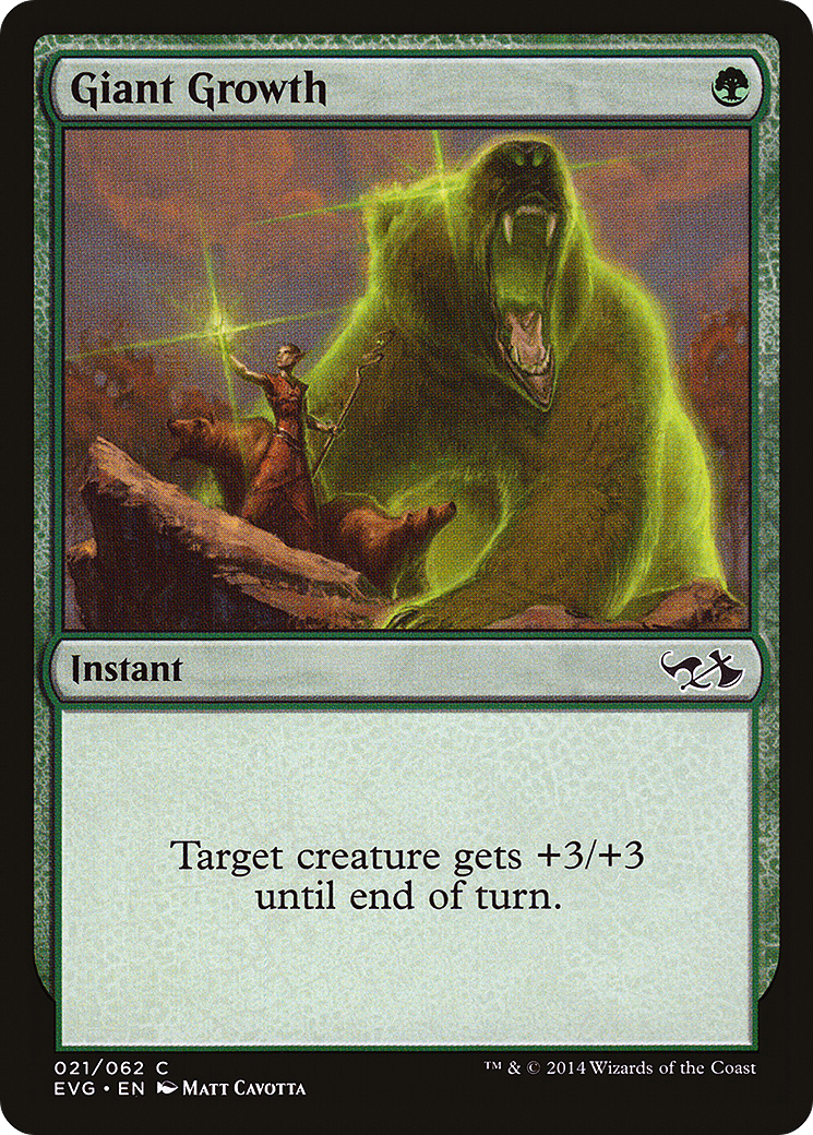 Giant Growth (DD3-021) [Misc] Duel Decks Anthology: Elves vs. Goblins MTG Single Wizards of the Coast