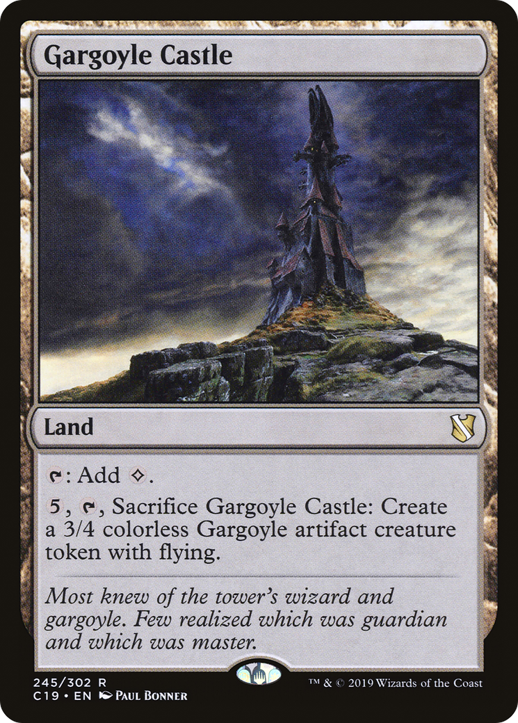 Gargoyle Castle (C19-245) [Commander 2019] MTG Single Wizards of the Coast