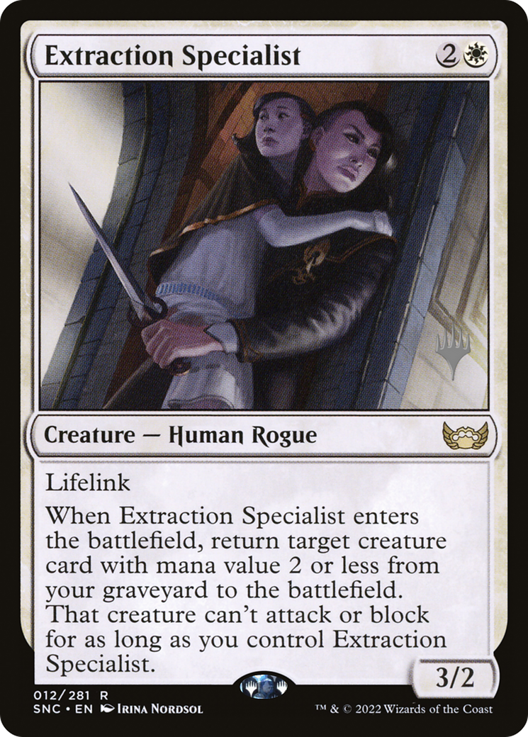Extraction Specialist (PPSNC-12P) [Streets of New Capenna Promos] Foil MTG Single Wizards of the Coast