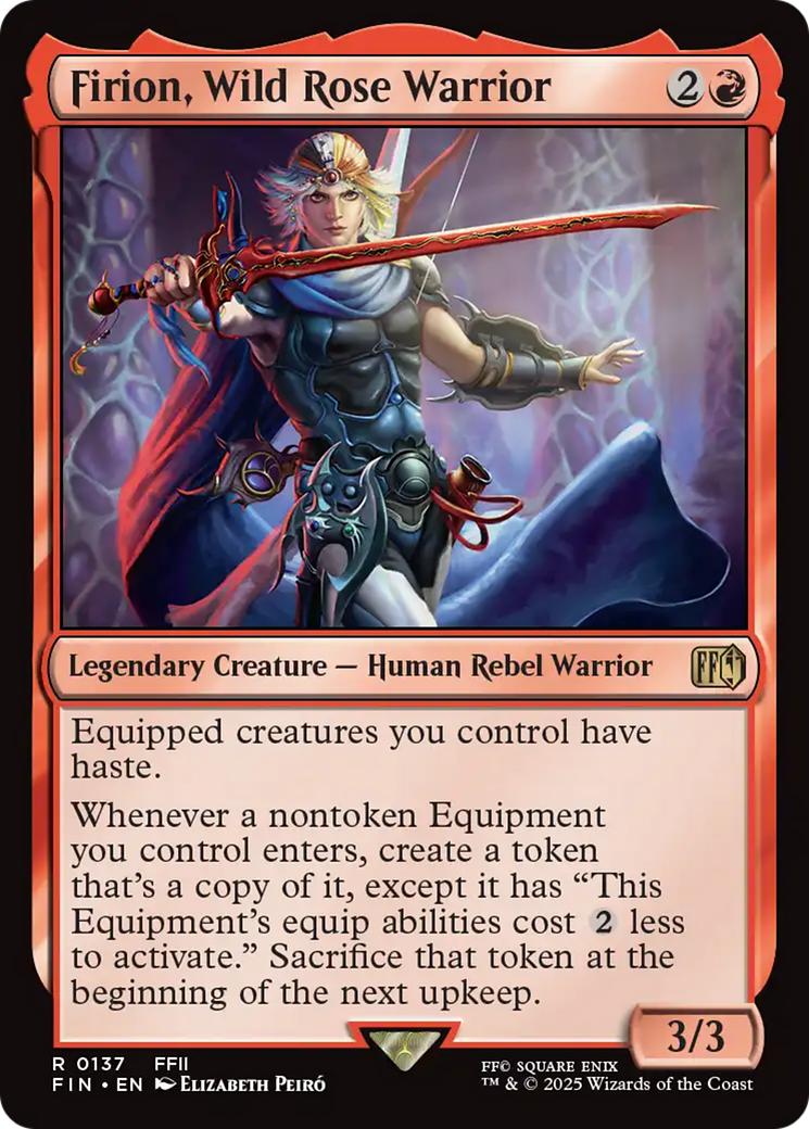 Firion, Wild Rose Warrior (FIN-137) [FINAL FANTASY] Foil MTG Single Wizards of the Coast