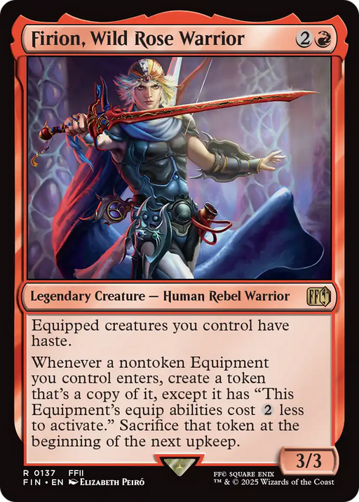 Firion, Wild Rose Warrior (FIN-137) [FINAL FANTASY] Foil MTG Single Wizards of the Coast