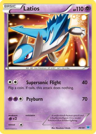 Latios (#30 Holo) () Holofoil [XY: Trainer Kit Latias & Latios] Pokemon Single Pokémon
