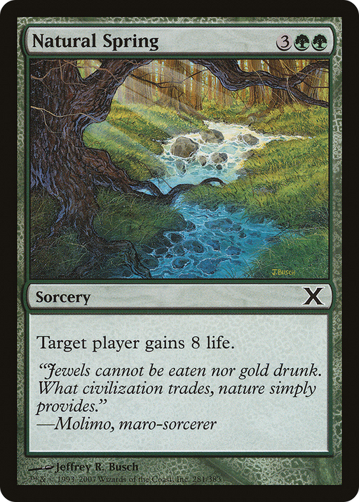 Natural Spring (10E-281) [Tenth Edition] Foil MTG Single Wizards of the Coast