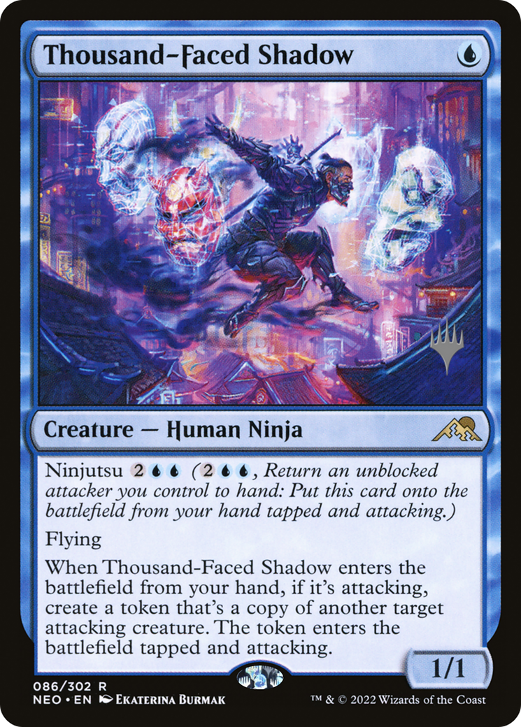 Thousand-Faced Shadow (PPNEO-086) [Kamigawa: Neon Dynasty Promos] Foil MTG Single Wizards of the Coast