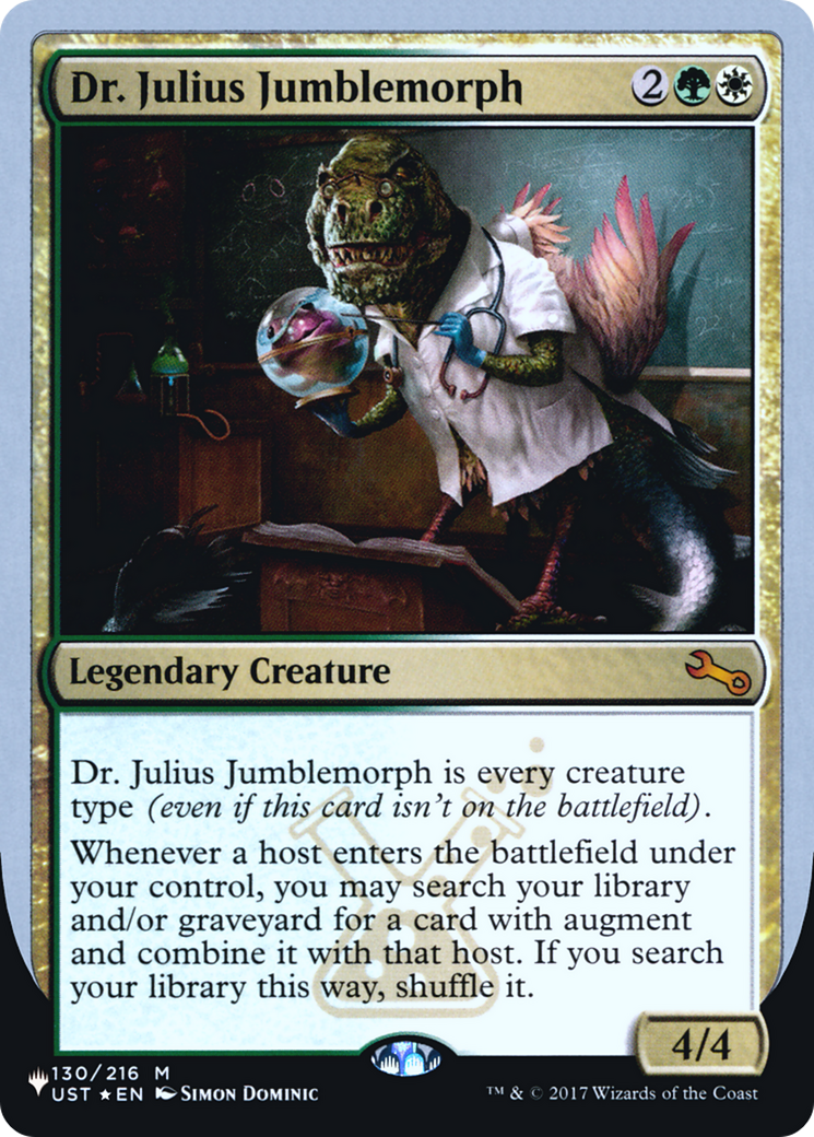 Dr. Julius Jumblemorph (LIST-046) [Mystery Booster] The List (Unfinity Foil Edition) Foil MTG Single Wizards of the Coast