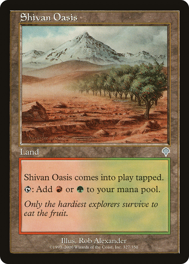 Shivan Oasis (INV-327) [Invasion] MTG Single Wizards of the Coast