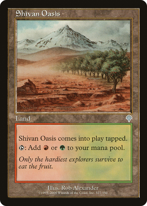 Shivan Oasis (INV-327) [Invasion] MTG Single Wizards of the Coast