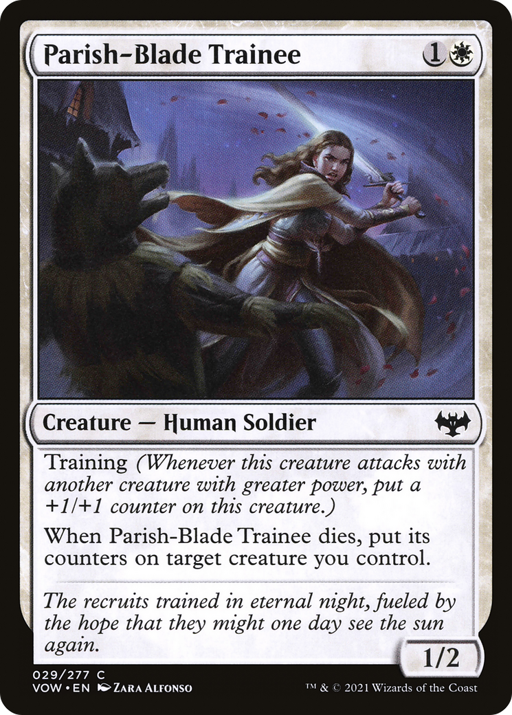 Parish-Blade Trainee (VOW-029) [Innistrad: Crimson Vow] Foil MTG Single Wizards of the Coast