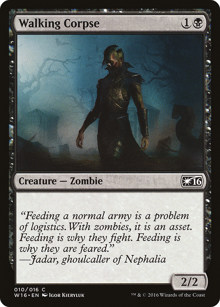 Walking Corpse (W16-010) [Misc] Welcome Deck 2016 MTG Single Wizards of the Coast
