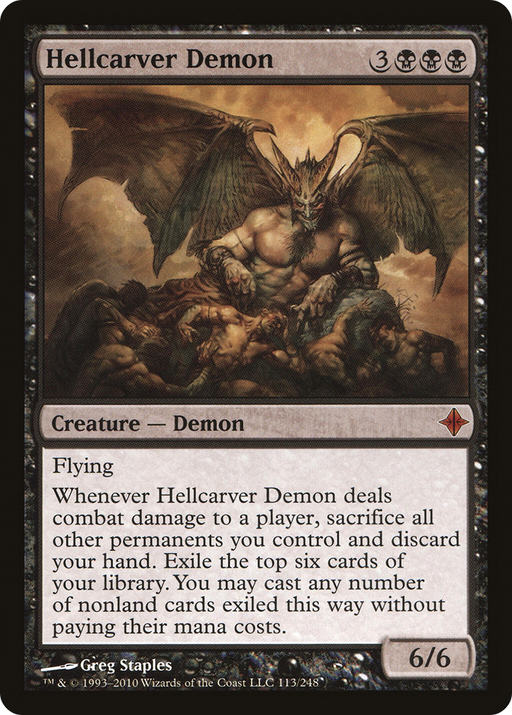 Hellcarver Demon (ROE-113) [Rise of the Eldrazi] Foil MTG Single Wizards of the Coast