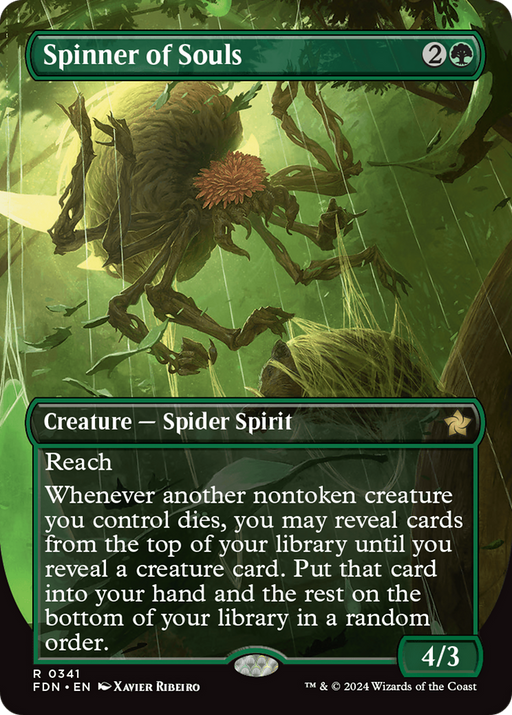 Spinner of Souls (FDN-341) [Foundations] (Borderless) Foil MTG Single Wizards of the Coast