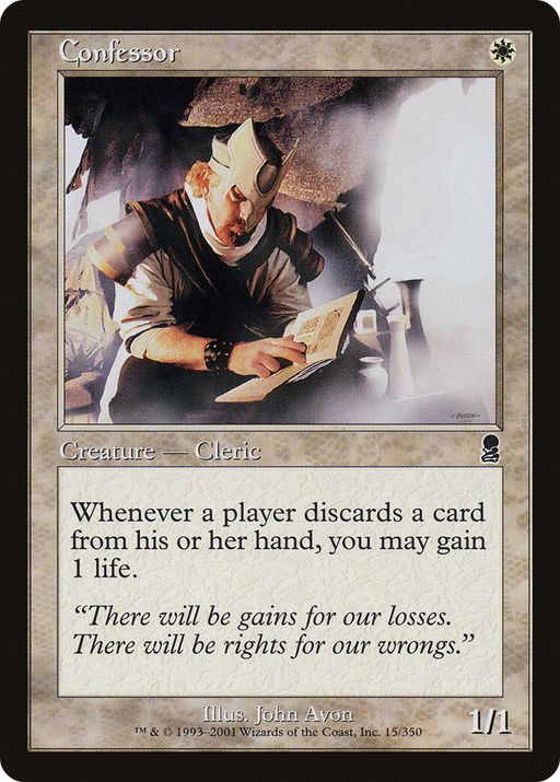 Confessor (ODY-015) [Odyssey] MTG Single Wizards of the Coast