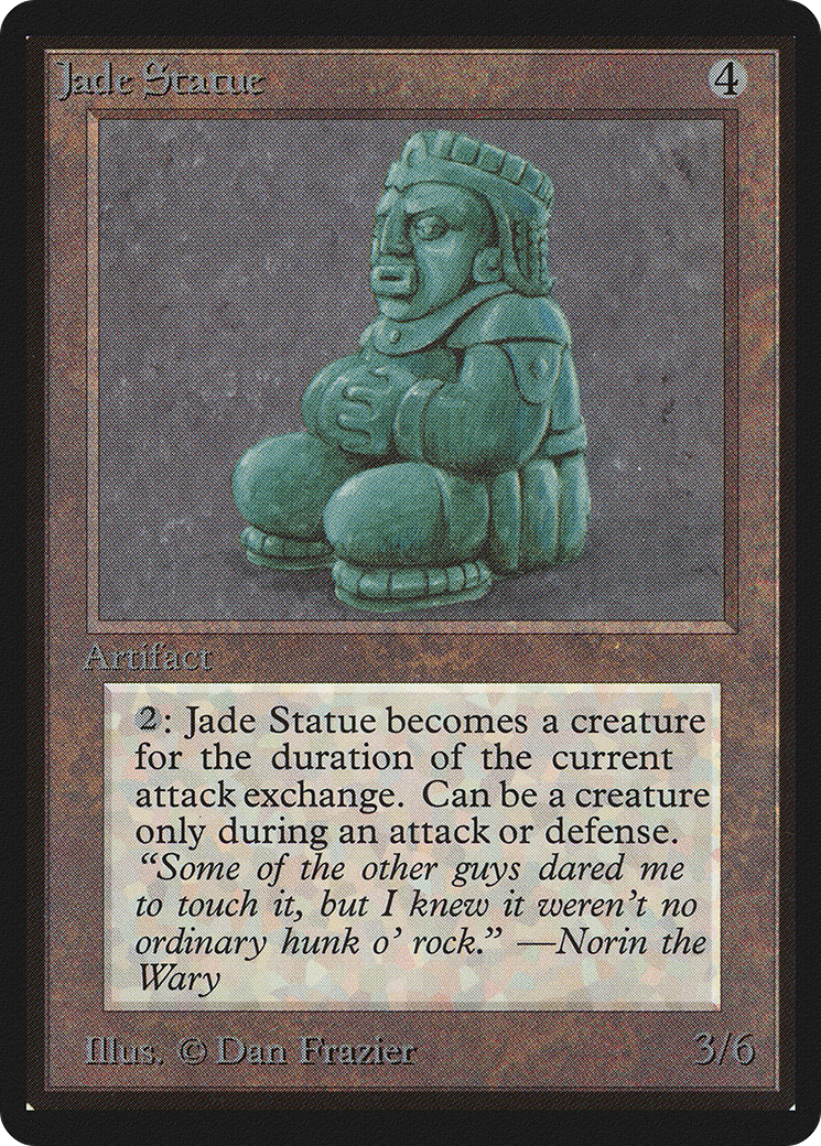 Jade Statue (LEB-254) [Oldschool] Limited Edition Beta MTG Single Wizards of the Coast