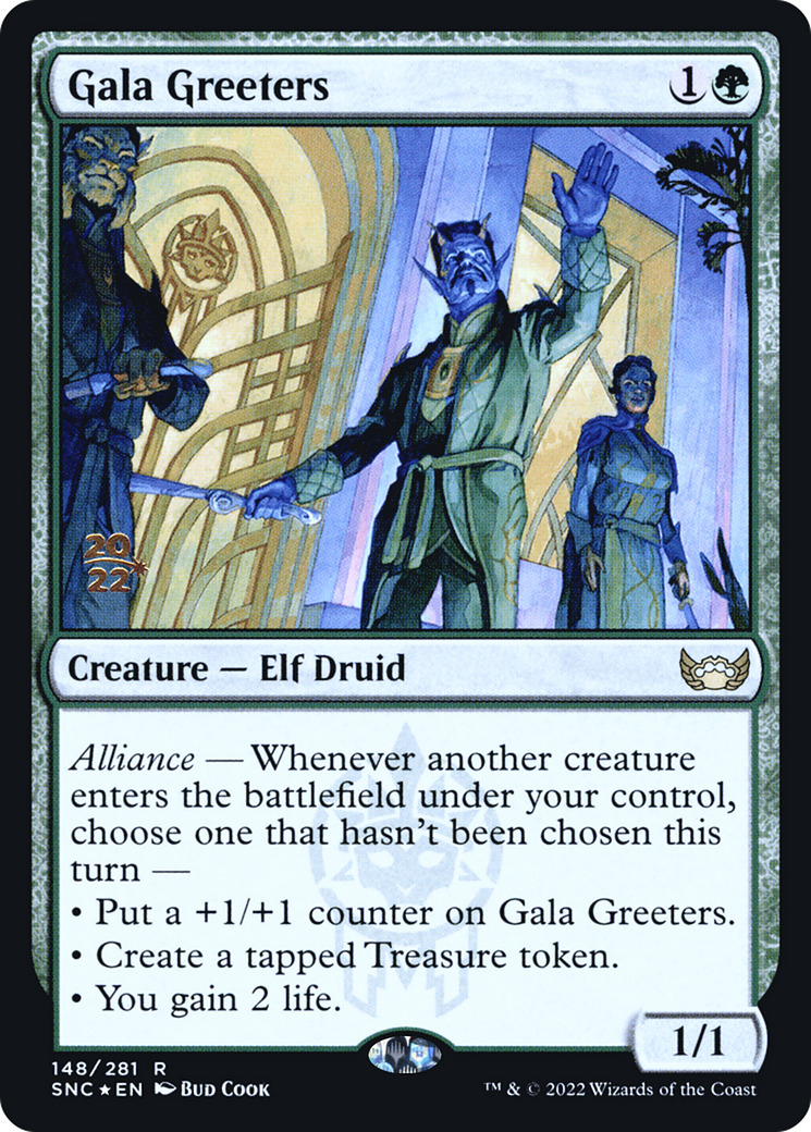 Gala Greeters (PRE-148S) [Streets of New Capenna Promos] Foil MTG Single Wizards of the Coast