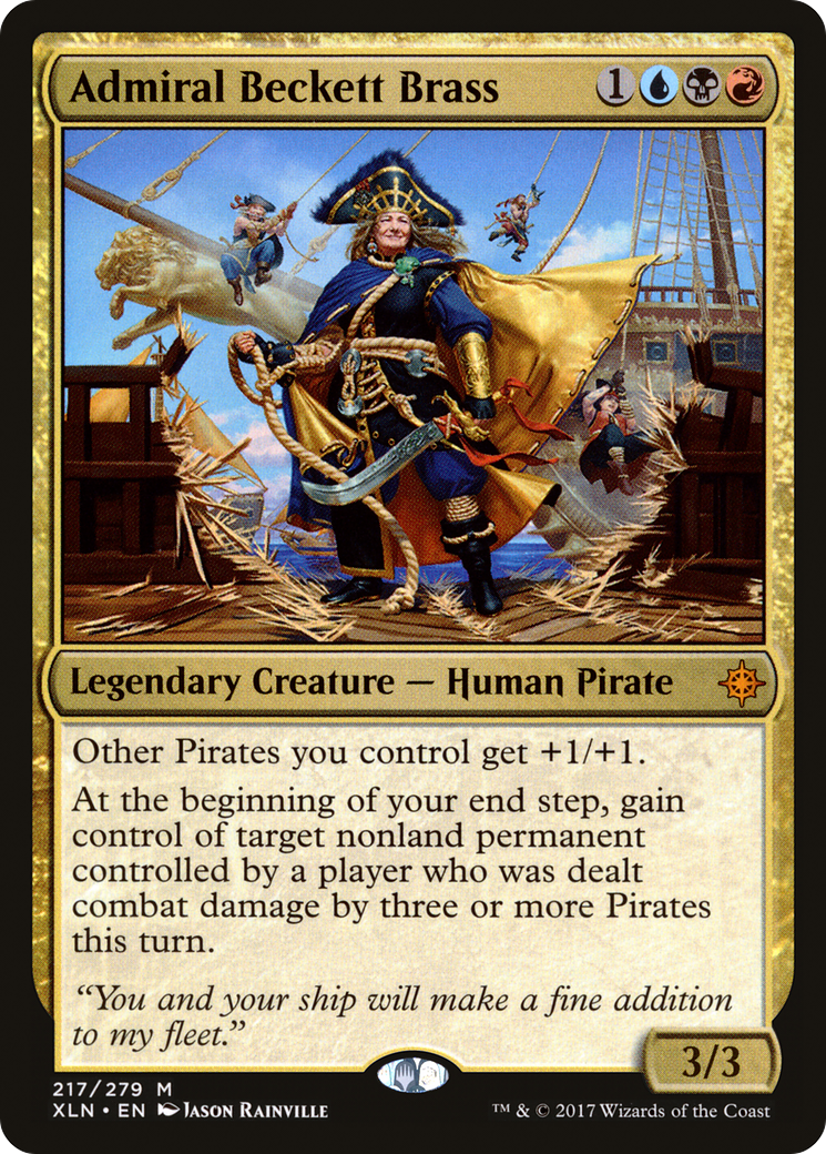 Admiral Beckett Brass (XLN-217) [Ixalan] Foil MTG Single Wizards of the Coast