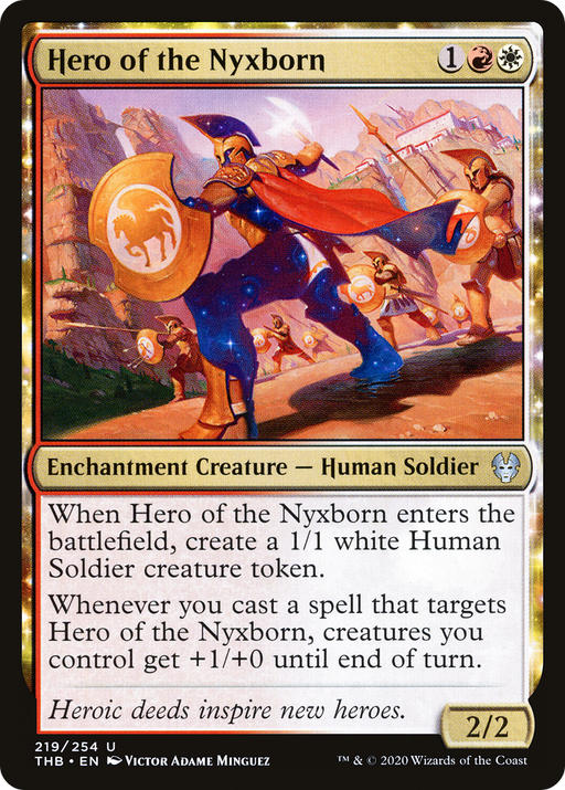 Hero of the Nyxborn (THB-219) [Theros Beyond Death] Foil MTG Single Wizards of the Coast