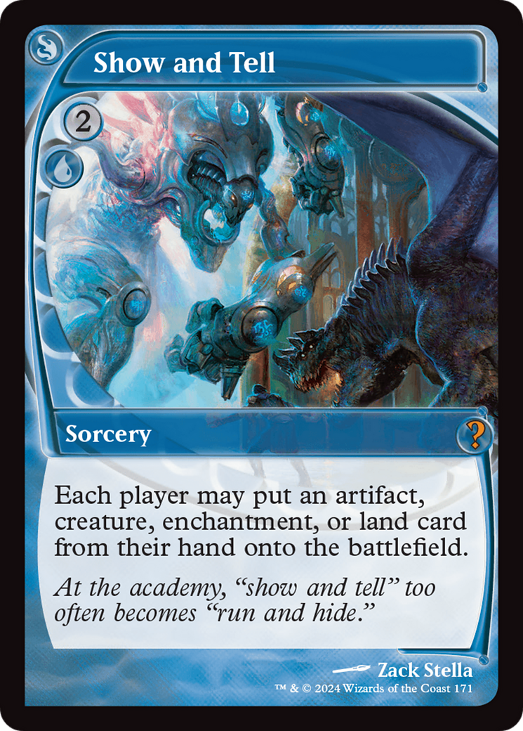 Show and Tell (Future Sight) (MB2-171) [Mystery Booster] Mystery Booster 2 Foil MTG Single Wizards of the Coast