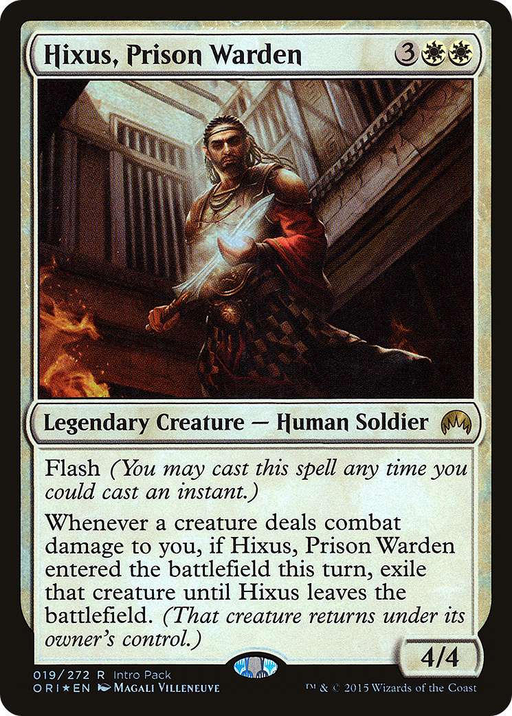 Hixus, Prison Warden (UMP-019) [Magic Origins Promos] Foil MTG Single Wizards of the Coast