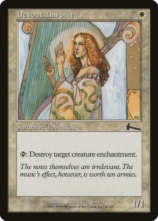 Devout Harpist (ULG-006) [Urza's Legacy] MTG Single Wizards of the Coast