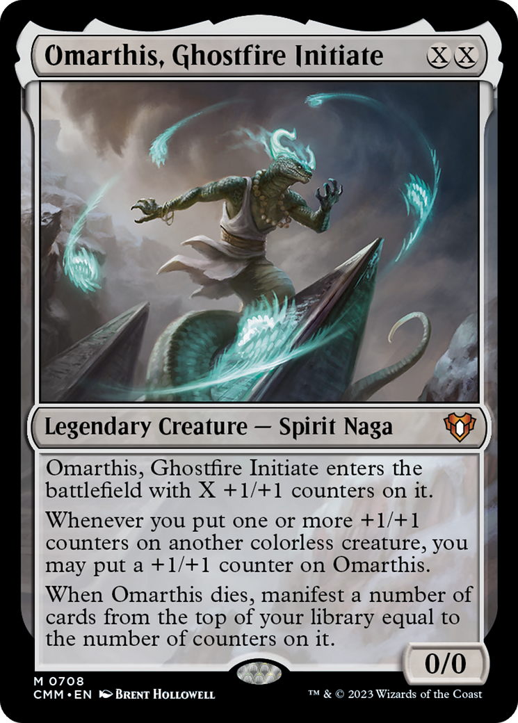 Omarthis, Ghostfire Initiate (CMM-708) [Commander Masters] Foil MTG Single Wizards of the Coast