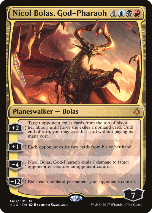 Nicol Bolas, God-Pharaoh (HOU-140) [Hour of Devastation] MTG Single Wizards of the Coast