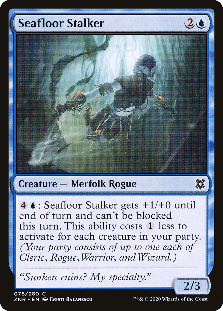 Seafloor Stalker (ZNR-078) [Zendikar Rising] Foil MTG Single Wizards of the Coast