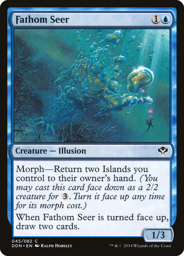 Fathom Seer (DDN-045) [Misc] Duel Decks: Speed vs. Cunning MTG Single Wizards of the Coast