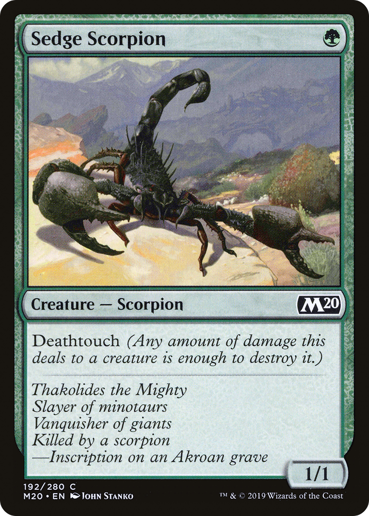 Sedge Scorpion (M20-192) [Core Set 2020] MTG Single Wizards of the Coast