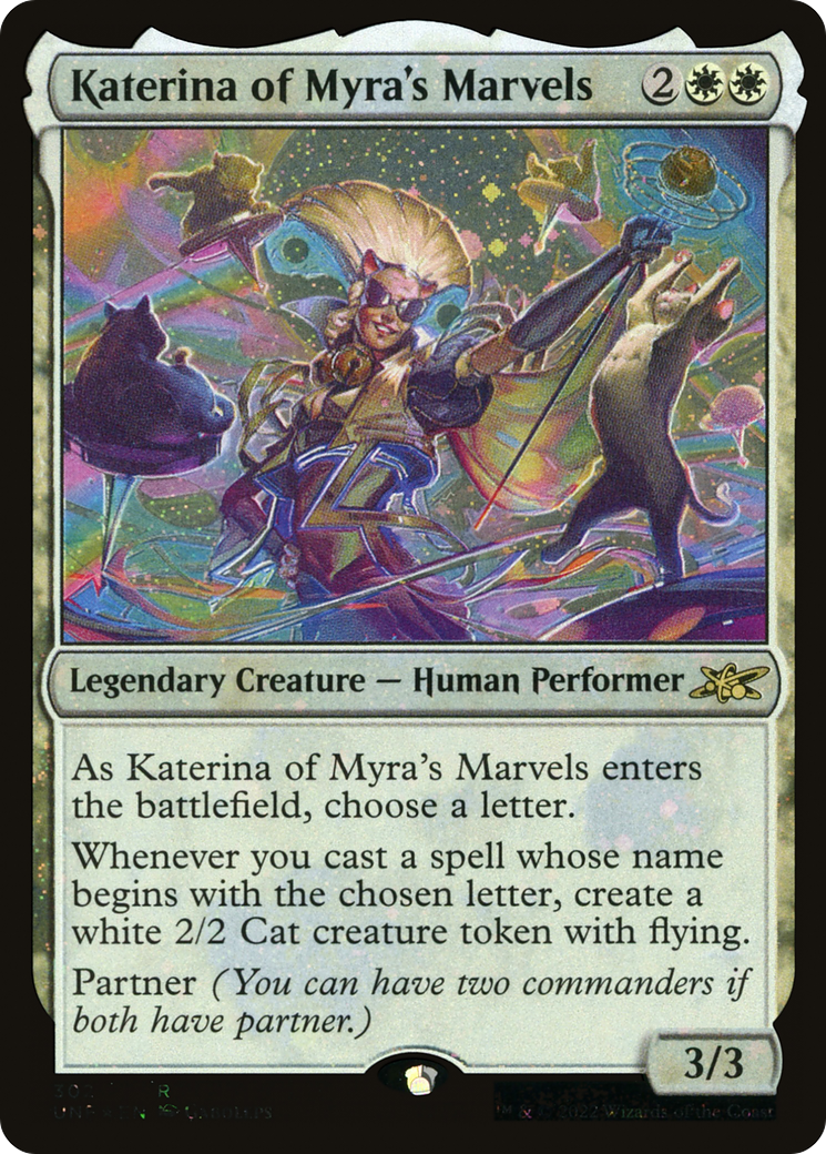 Katerina of Myra's Marvels (Galaxy Foil) (UNF-302) [Unfinity] Foil MTG Single Wizards of the Coast