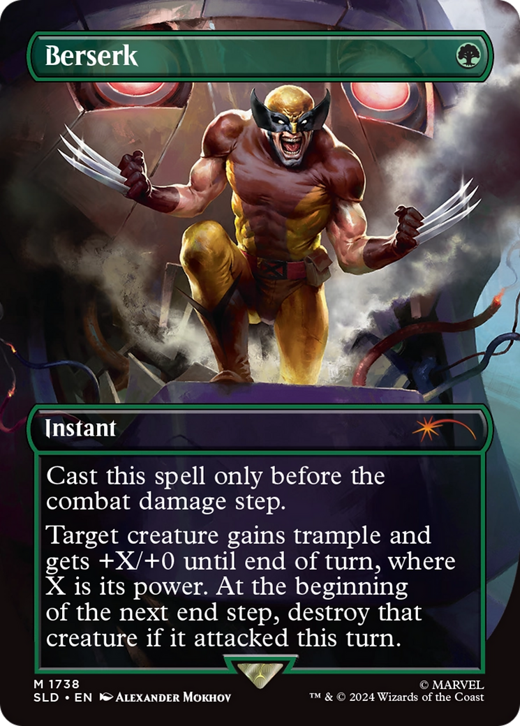 Berserk (SLD-1738) [Secret Lair Drop] (Borderless) MTG Single Wizards of the Coast