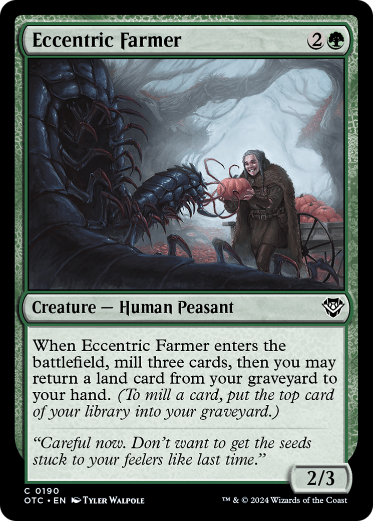 Eccentric Farmer (OTC-190) [Outlaws of Thunder Junction Commander] MTG Single Wizards of the Coast