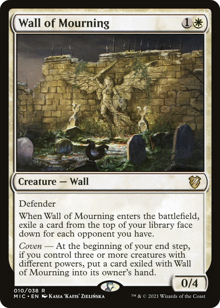 Wall of Mourning (MIC-010) [Midnight Hunt Commander] MTG Single Wizards of the Coast