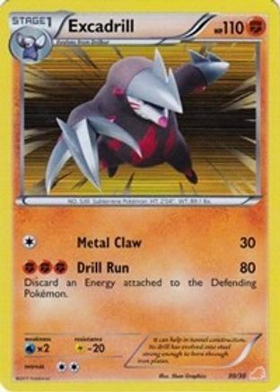 Excadrill (#30 Holo) () Holofoil [BW: Trainer Kit Excadrill & Zoroark] Pokemon Single Pokémon