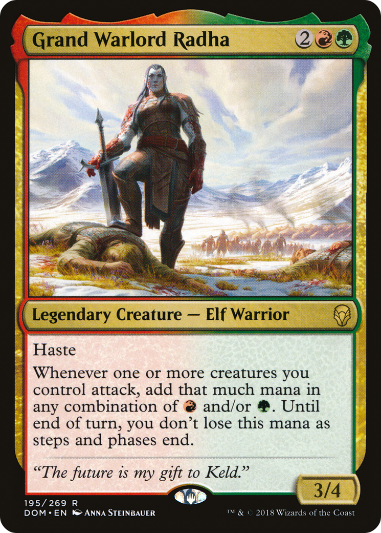 Grand Warlord Radha [Dominaria] MTG Single Magic: The Gathering