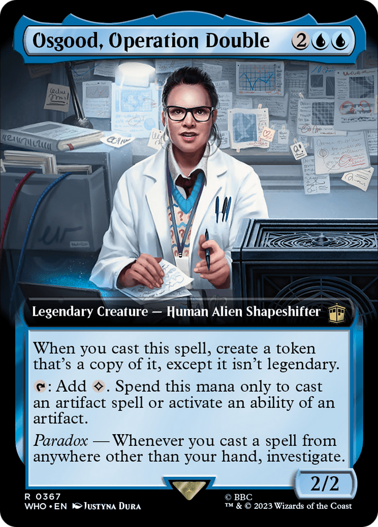 Osgood, Operation Double (WHO-367) [Doctor Who] (Extended Art) MTG Single Wizards of the Coast