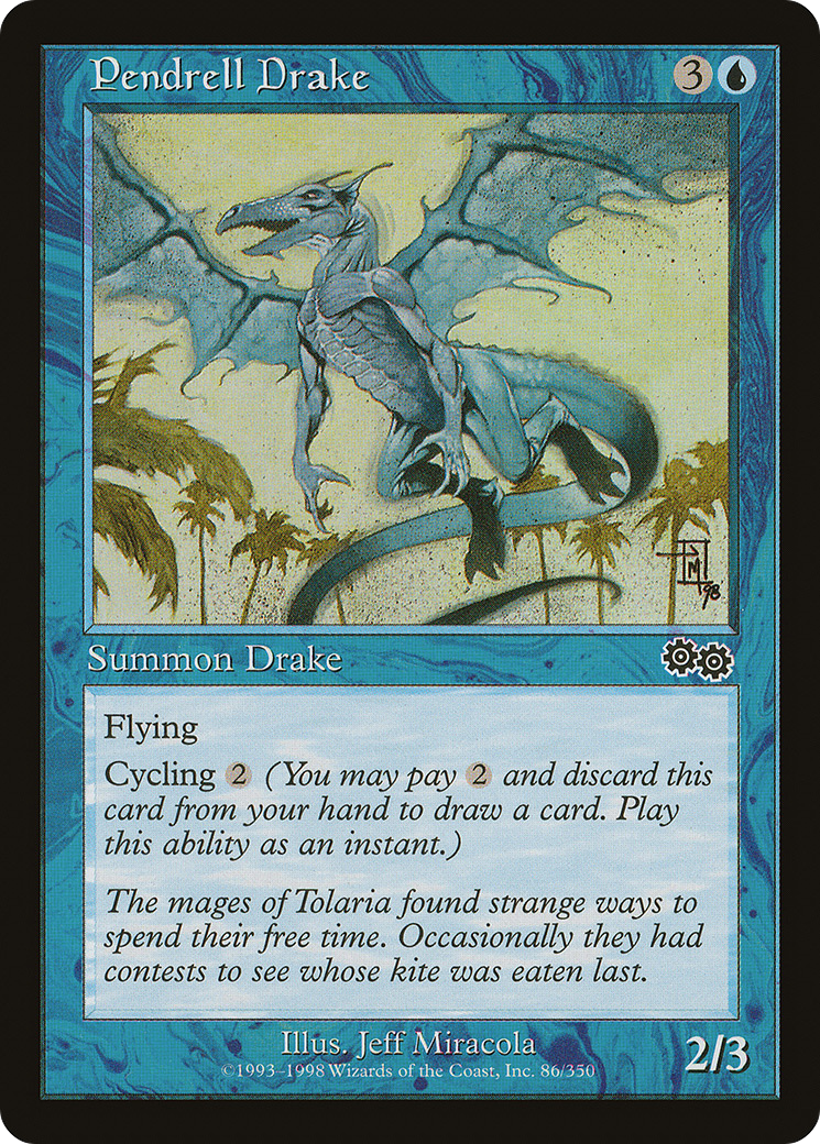 Pendrell Drake (USG-086) [Urza's Saga] MTG Single Wizards of the Coast