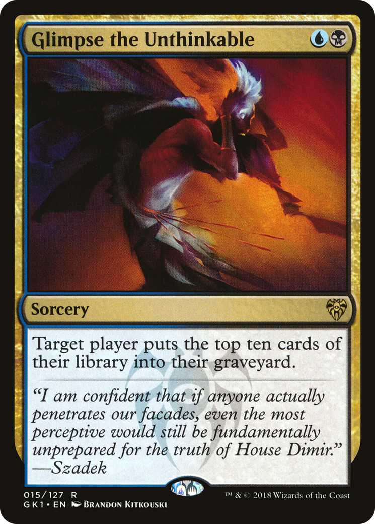 Glimpse the Unthinkable (GR1-015) [Misc] GRN Guild Kit MTG Single Wizards of the Coast
