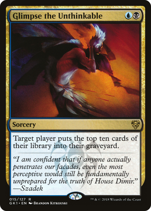 Glimpse the Unthinkable (GR1-015) [Misc] GRN Guild Kit MTG Single Wizards of the Coast