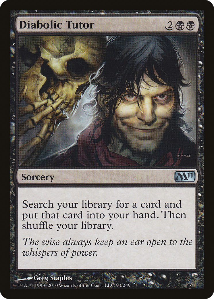 Diabolic Tutor (M11-093) [Magic 2011] MTG Single Wizards of the Coast