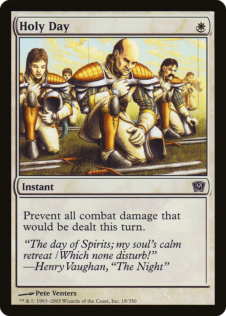 Holy Day (9ED-18) [Ninth Edition] Foil MTG Single Wizards of the Coast