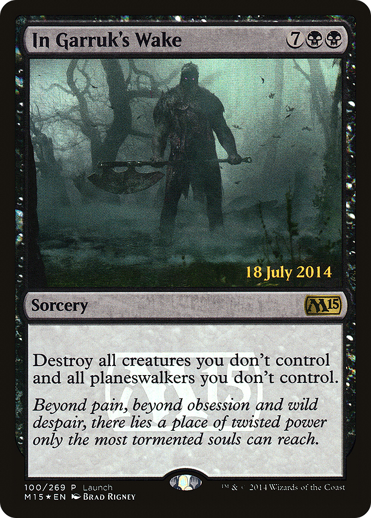 In Garruk's Wake (LARP-100) [Magic 2015 Promos] Foil MTG Single Wizards of the Coast