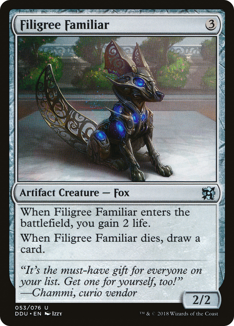 Filigree Familiar (DDU-053) [Misc] Duel Decks: Elves vs. Inventors MTG Single Wizards of the Coast