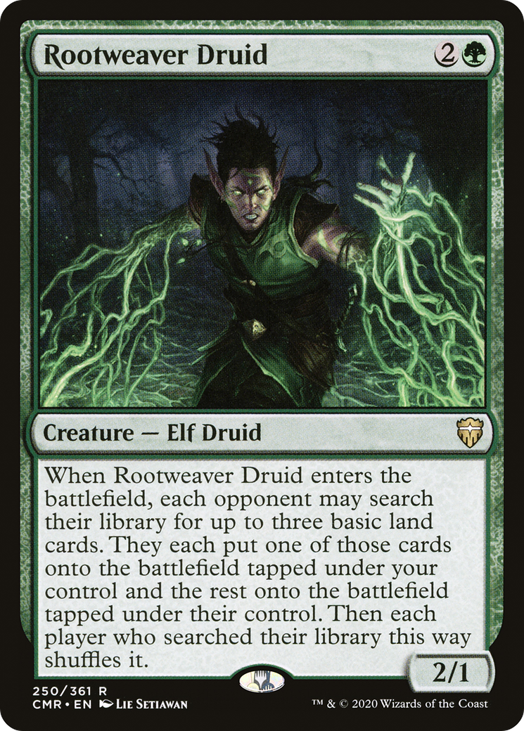Rootweaver Druid (CMR-250) [Commander Legends] MTG Single Wizards of the Coast