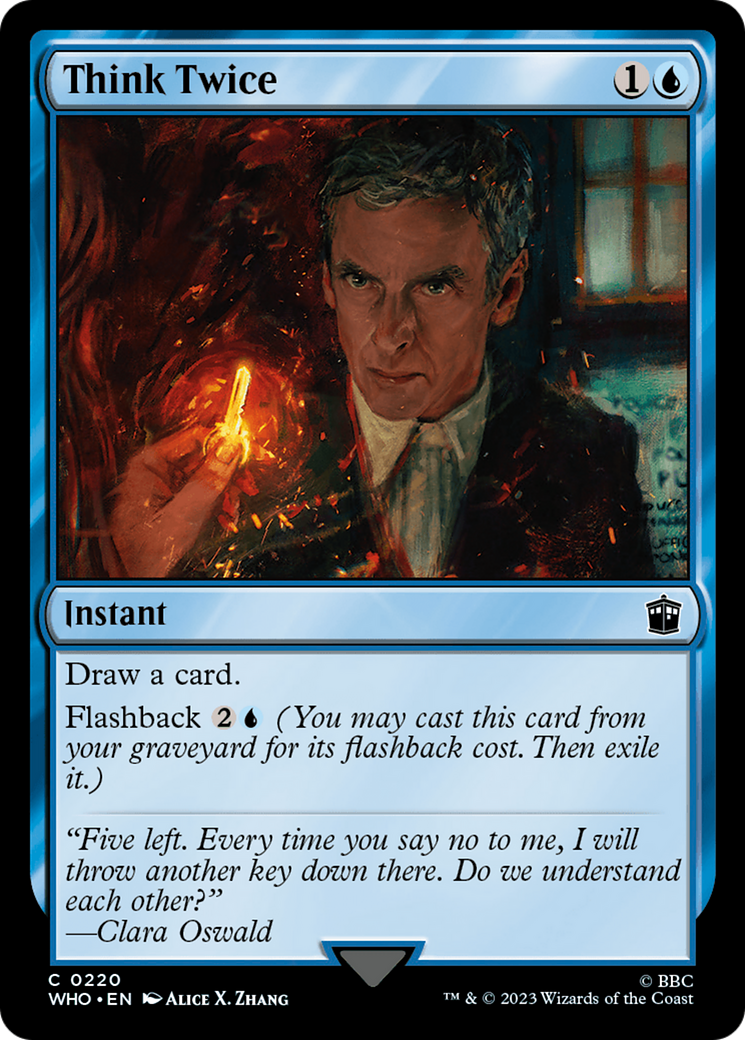 Think Twice (WHO-220) [Doctor Who] Foil MTG Single Wizards of the Coast