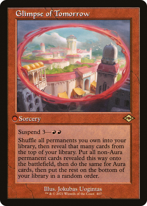 Glimpse of Tomorrow (MH2-407) [Modern Horizons 2] MTG Single Modern Horizons 2