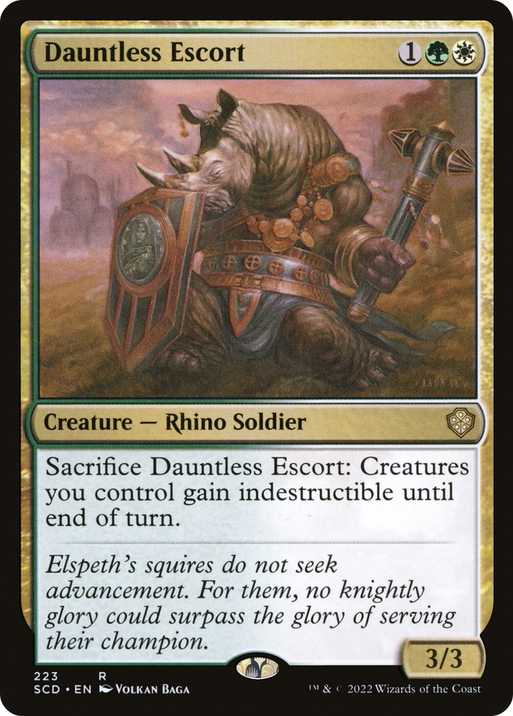 Dauntless Escort (SCD-223) [Starter Commander Decks] MTG Single Wizards of the Coast