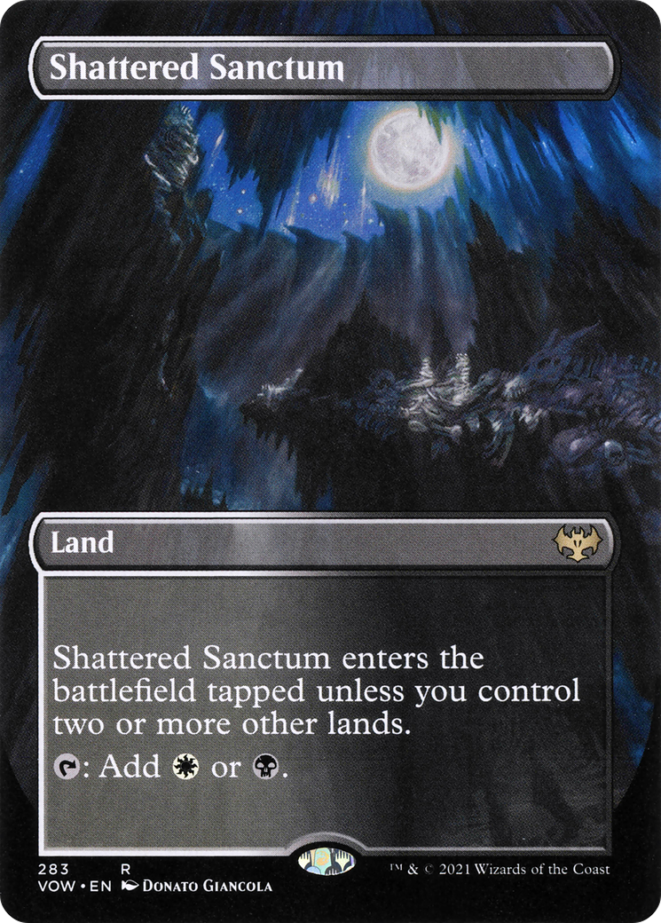 Shattered Sanctum (VOW-283) [Innistrad: Crimson Vow] (Borderless) Foil MTG Single Wizards of the Coast